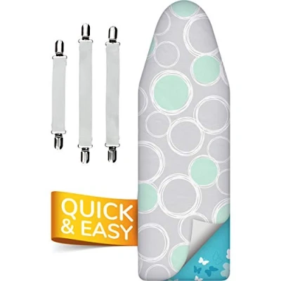 Imagen de smart&amp;gentle Funda Tabla de Planchar 5 Capas, Ajustable, refleja el Calor y Vapor, para Tablas hasta 115x35 cm
