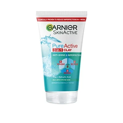 Imagen de Garnier Pure Activo 3 en 1 de lavado / Scrub Mascarilla 150 ml (el embalaje puede variar)