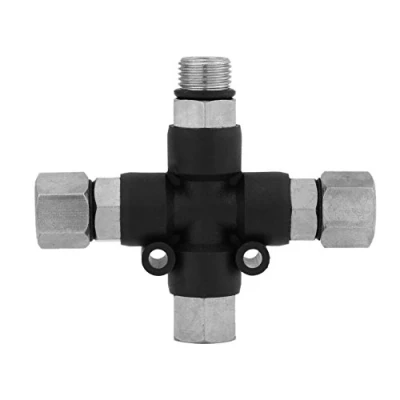 Imagen de Conector de pulverización divisor durabilidad fácil trabajar, adaptador aerógrafo 3 vías multifunción, mini compresor aire llevar a casa para trabajar con