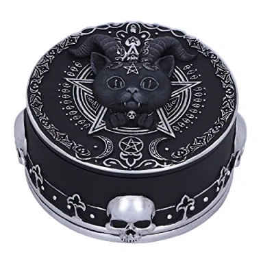 Imagen de Nemesis Now Pawzuph Caja para baratijas, color negro, 10,8 cm
