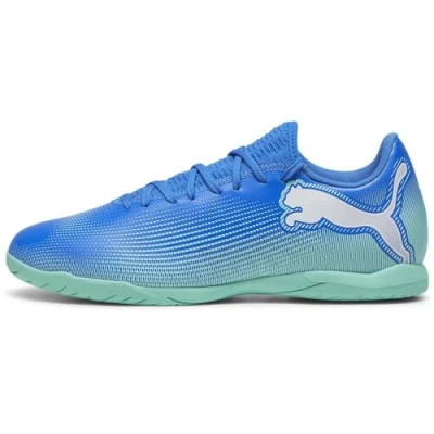 Imagen de Puma Future 7 PLAY IT Botas de fútbol sin tacos, Hombre, Talla: 44.5, Hyperlink blue/mint/white Zapatos