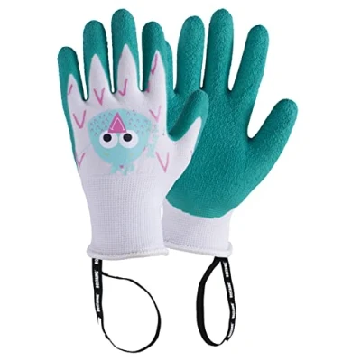 Imagen de ROSTAING guantes de jardinería Para niños MARGOT Un par y bricolaje las manos pequeñas delicadas la seguridad sus hijos, verdes