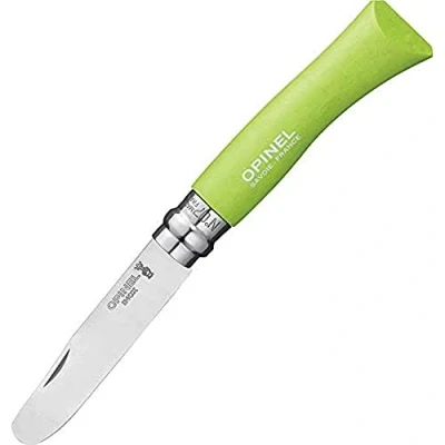 Imagen de Opinel O001700 Navaja con Punta Redondeada y Mango en Carpe, Unisex, Verde Manzana, 8 cm