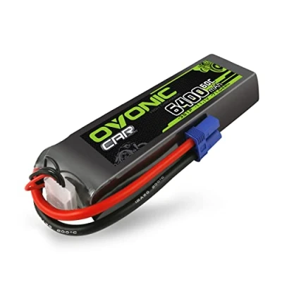 Imagen de OVONIC Batteria Lipo 3s 11.1V 6400mAh 60C con connettore EC5 per RC Car Boat Truck Truggy Buggy Team Associated