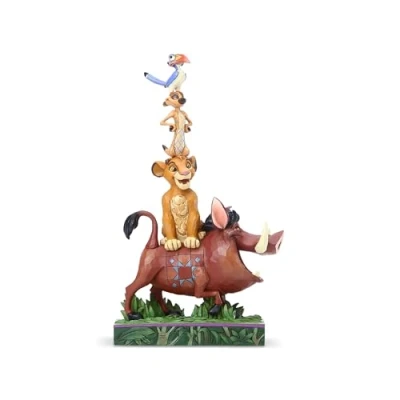 Imagen de Disney Traditions, Figura de Pumba, Timón y Simba &quot;El Rey León&quot;, para coleccionar, Enesco