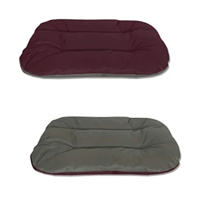 Imagen de BedDog® Rex 2en1 Burdeos/Gris L Aprox. 80x60x11cm colchón para Perro, 9 Colores, Cama, sofá, Cesta Perro