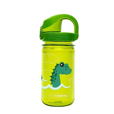 Imagen de Nalgene Sustain Tritan Botella de agua para niños sobre la marcha sin BPA hecha con material derivado del 50% residuos plástico, a prueba fugas, duradera, BPA, apta mosquetón,