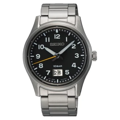 Imagen de Seiko Quartz Hombres Reloj Plata SUR569P1