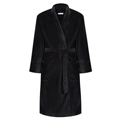 Imagen de Ben Sherman Randol, Bata de Forro Polar para Hombre, Negro, S