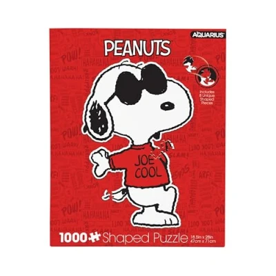 Imagen de AQUARIUS Peanuts Joe Puzzle con forma fresca (rompecabezas de 1000 piezas), sin deslumbramiento, ajuste precisión, prácticamente polvo rompecabezas, licencia oficial