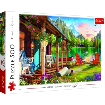 Imagen de Trefl Cabaña en Las montañas 500 Piezas, Adultos y niños a Partir de 10 años Puzzle, Color