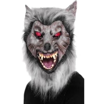 Imagen de Smiffys Careta de lobo merodeador, Para la cabeza, látex
