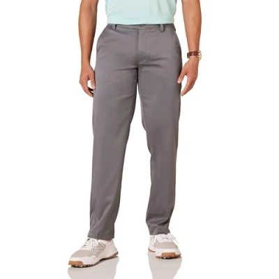 Imagen de Amazon Essentials Pantalón de Golf Elástico Ajuste Recto Hombre, Gris, 40W / 29L