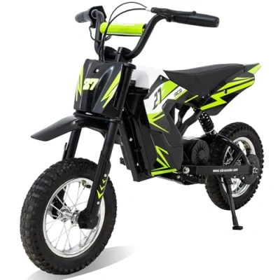 Imagen de RCB R9X Moto Eléctrica Infantil, Neumáticos de 12 Pulgadas, Potente Motor, 3 Modos 8/12/25KMH, Autonomía máxima 15KM, Motocross para niños años