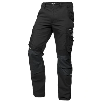 Imagen de PUMA Workwear Precision X pantalón de Trabajo para Hombre, Muchos Bolsillos &amp; Secciones reforzadas, Comercio, producción y construcción, Negro, Tamaño 56