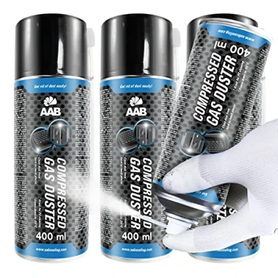 Imagen de AABCOOLING Compressed Gas Duster 400ml Conjunto de 3 Spray Hielo para Congelación Tuberías, Congelar, Spray, Congelación, Enfriamiento