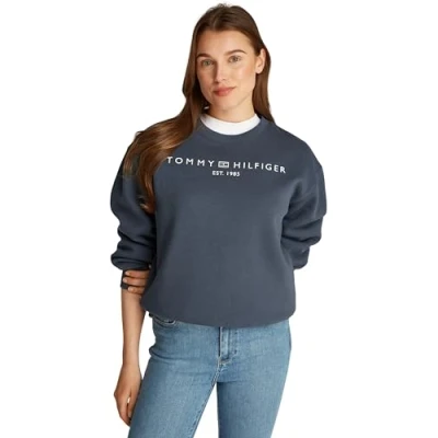 Imagen de Tommy Hilfiger CORP LOGO Sudadera, Mujer, Talla: XXL, Military denim