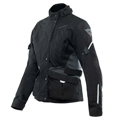 Imagen de Dainese Tempest 3 D Dry Lady, Chaqueta de Moto Touring para Mujer, Impermeable, Forro Térmico Extraíble, Protectores Hombro y Codo, Negro/Negro/Ébano, 42