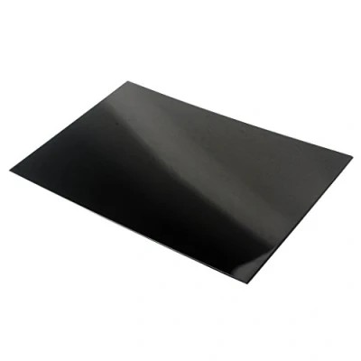 Imagen de Alnicov Placa para golpeador, de 3 pliegues, virgen, cortar, 440 x 290 2,2 mm, negro