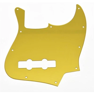 Imagen de KAISH Golpeador de 4 cuerdas estilo J Bass Pick Guard placa arañazos para USA/México Jazz espejo dorado