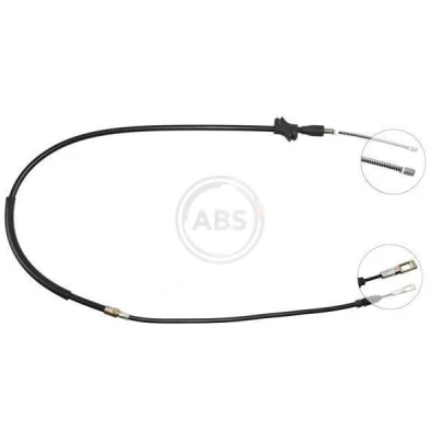 Imagen de A.B.S. K10076 Cable de Freno Mano 1420 Tambor para dirección izquierda/derecha AUDI: 100 C4 Avant