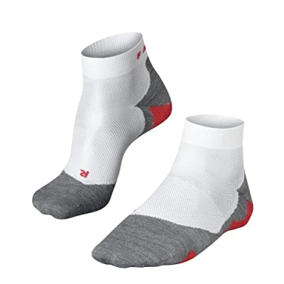 Imagen de FALKE RU5 Race Short M SSO hilo funcional anti ampollas fino 1 par, Calcetines para correr Hombre, Blanco (White Mix 2020), 42 43