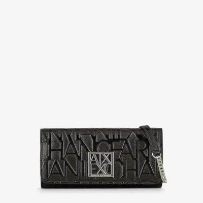Imagen de Armani Exchange Wallet ON Chain WOMAN&#039;S Monedero, Mujer, Talla: One Size, Nero