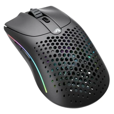 Imagen de Glorious gaming Model O 2 Wireless Ratón inalámbrico Híbrido 2,4 GHz y Bluetooth, 68g superligero, gran batería, sensor PPP 26K, RGB, ambidiestro, 6 botones, deslizadores de PTFE Negro