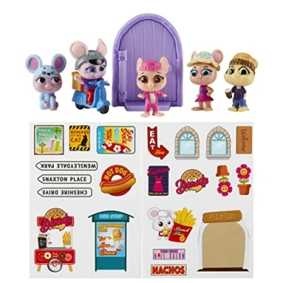 Imagen de Character Options 07706 Mouse Millie &amp; Friends House Paquete de 5 Juguetes coleccionables, Figuras, Juego imaginativo, Regalo para niños 3 a 7 años, Multicolor