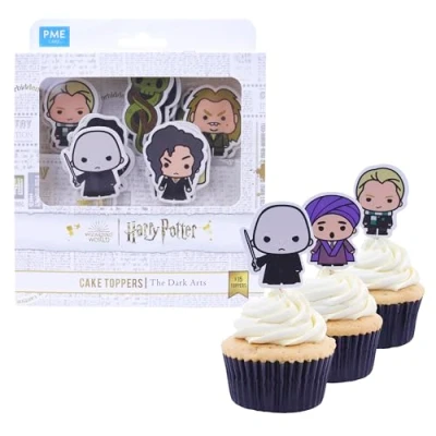 Imagen de PME Harry Potter Toppers para Pasteles, Set de 15, Las Dark Arts
