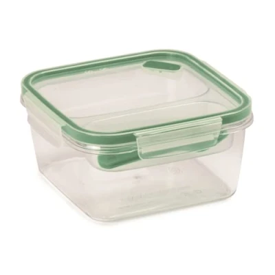 Imagen de Snips, Fiambrera cuadrada 1.40 LT, Contenedor en Tritan Renew, Envase para Alimentos Plástico reciclado, Lunch box 18 x 17.50 cm, Made in Italy, 0% libre de BPA y ftalatos