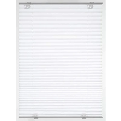 Imagen de GARDINIA Estor plisado &quot;Solo&quot; con ventosas, Persiana plegable opaca, Todas las piezas de montaje incluidas, 2 rieles operativos aluminio, Blanco, 60 x 130 cm (An Al), 32919