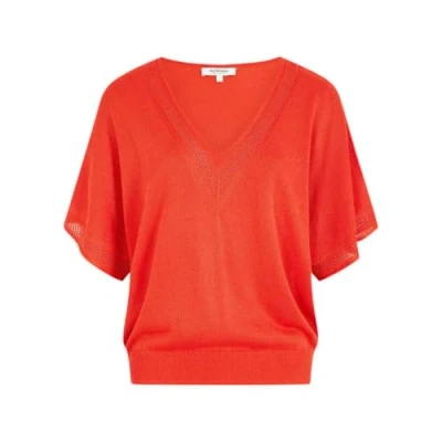 Imagen de Morgan Vneck Short Sleeves Camiseta básica, Mujer, Talla: Small, Orange foncé