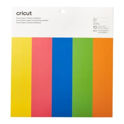 Imagen de Cricut S9000999 Smart Paper Sticker Cardstock 10 sheets 33cm x Bright Bows, 33 cm, Talla única
