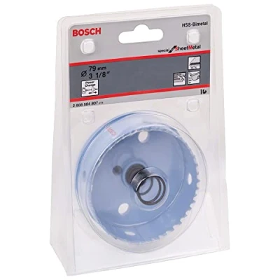 Imagen de Bosch Professional 1x Sierra de Corona Special for Sheet Metal (Laminas Acero, Acero Inoxidable, Ø 79 mm, Accesorios para Taladros)