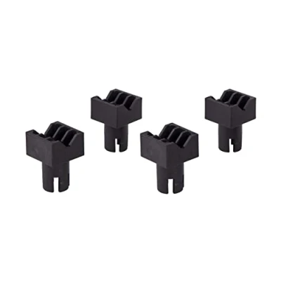 Imagen de wolfcraft 4 Mordazas de sujeción plana I 6172000 plástico para en todas las mesas con orificios 20 mm