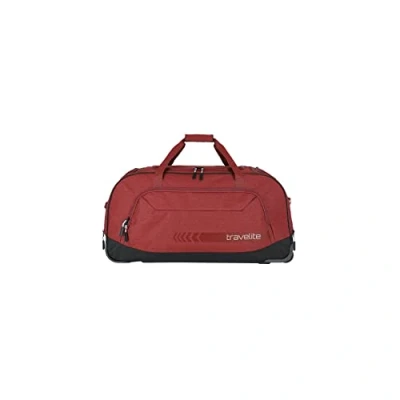 Imagen de travelite Bolsa de Viaje Trolley Talla XL, Serie Equipaje Kick Off: práctica con Ruedas para Vacaciones y Deportes, 120 litros, 006911, Rojo (Red), XL (77 cm)