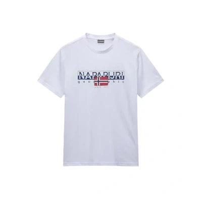 Imagen de Napapijri Saylmer Camiseta estampada, Hombre, Talla: Large, Bright white