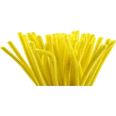 Imagen de Limpiapipas, grosor 6 mm, L: 30 cm, amarillo, 50 unidades