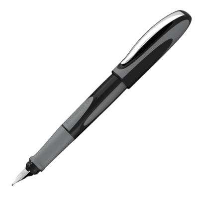 Imagen de Schneider Ray 168407 Pluma estilográfica (para zurdos, incluye cartucho de tinta estándar azul real) ónix