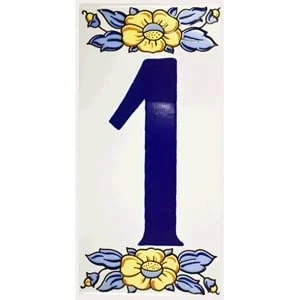 Imagen de HEPOLUZ Letras y Numeros de ceramica la a Z 0 9 15 cm altura x 7,5 ancho. Abecedario completo. Ponga el nombre o número su casa en fachada.