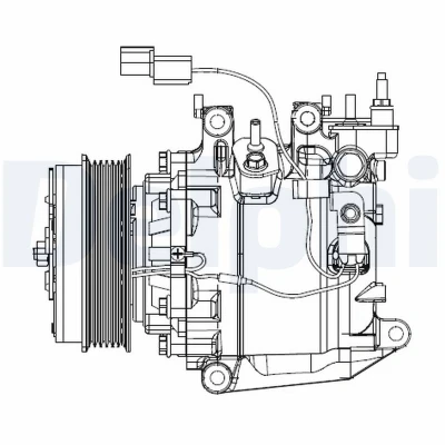 Imagen de DELPHI CS20503 compresor de Aire Acondicionado scroll PAG 46 con aceite