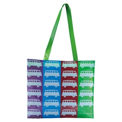 Imagen de BRISA VW Collection Volkswagen Bolsa de compras reutilizable PVC 16 litros T1 Camper (Multicolor/Colorido)