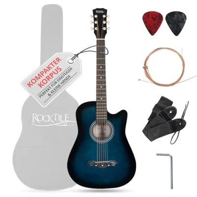 Imagen de Rocktile WSD 5C BUB Slim Line Set de guitarra acústica Blueburst