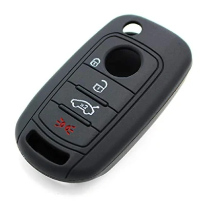 Imagen de Funda de silicona para llave coche FIC 4 botones Negro