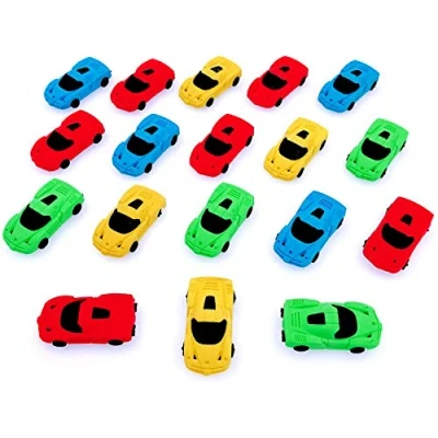 Imagen de JZK 18 Novedad borrar borrador lápiz deportes carreras juguete modelo coche para niños fiesta cumpleaños favorece obsequios relleno bolsas gracias regalo niño estudiantes