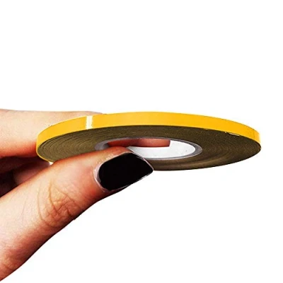 Imagen de 4R Quattroerre.it 10455 Franjas Trim Tiras Adhesivas para Coche, Amarillo, 3 mm x 10 MT