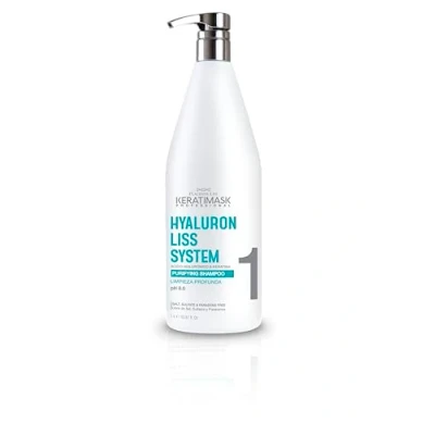 Imagen de PLACENTA LIFE KERATIMASK Champú Profesional 1000ml. Limpieza profunda que elimina residuos y prepara el cabello para tratamientos. Ideal cuidado intensivo.