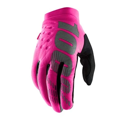 Imagen de Ride100percent Brisker Women&#039;s Gloves Neon Pink/Black Md, Guantes Para Ocasión Especial Unisex Adulto, MULTICOLOR, M