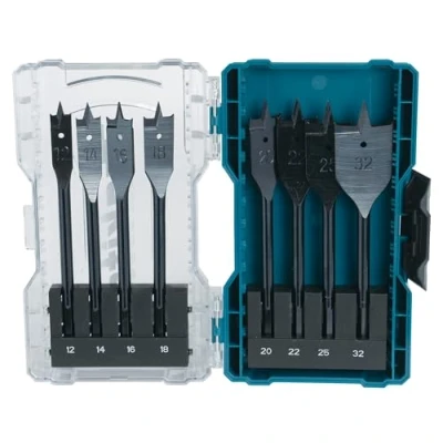 Imagen de Makita E 08698 Juego de brocas planas (8 unidades), color azul